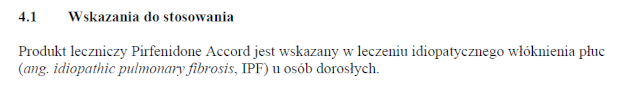 Wskazania wg ChPL
